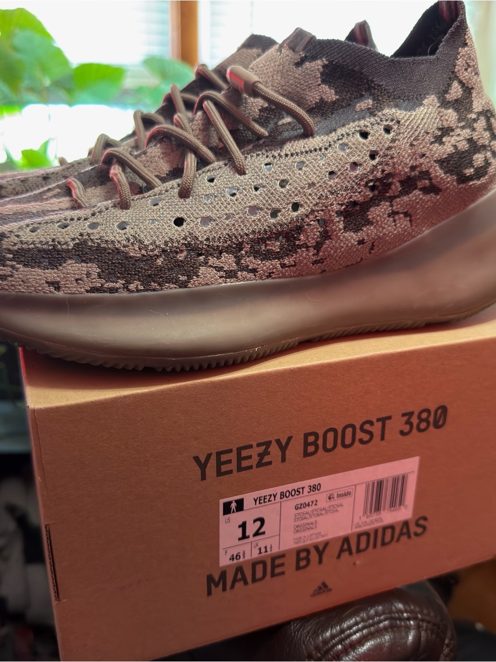 Adidas Yeezy Boost 380 Stone Salt - Size 12 Men’s w/ OG Box GZ0472